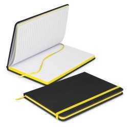 Promotional Journals & Noteboooks - Omega Black Notebook
