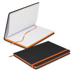 Promotional Journals & Noteboooks - Omega Black Notebook
