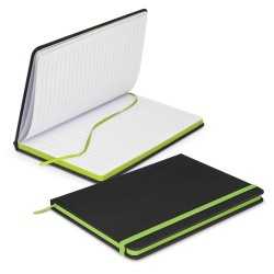 Promotional Journals & Noteboooks - Omega Black Notebook