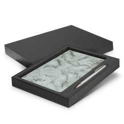 branded Marble Notebook and Pen Gift Set, from our range of promotional Promotional Journals & Noteboooks