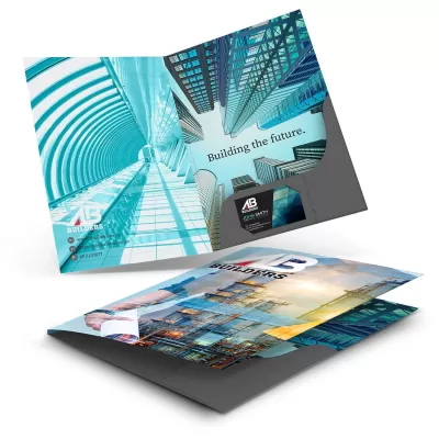 branded A4 Presentation Folder with Spine, from our range of promotional Notepads
