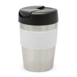 branded Java Vacuum Cup - 340ml , from our range of promotional Reusable Coffee Cups - Metal