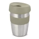 branded Express Cup Elite - Silicone Band, from our range of promotional Reusable Coffee Cups - Metal