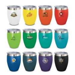 branded Verona Vacuum Cup, from our range of promotional Reusable Coffee Cups - Metal