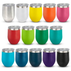 branded Cordia Vacuum Cup - Powder Coated, from our range of promotional Reusable Coffee Cups - Metal