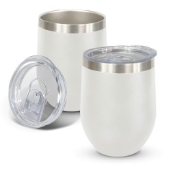 branded Cordia Vacuum Cup - Powder Coated, from our range of promotional Reusable Coffee Cups - Metal