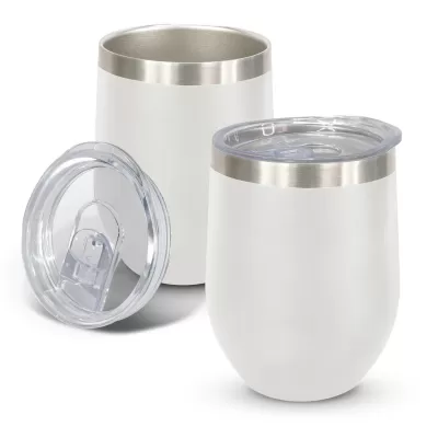 branded Cordia Vacuum Cup - Powder Coated, from our range of promotional Reusable Coffee Cups - Metal