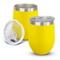 branded Cordia Vacuum Cup - Powder Coated, from our range of promotional Reusable Coffee Cups - Metal