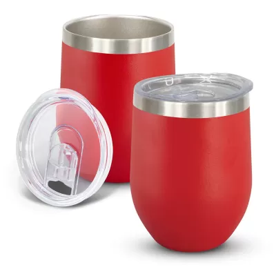 branded Cordia Vacuum Cup - Powder Coated, from our range of promotional Reusable Coffee Cups - Metal