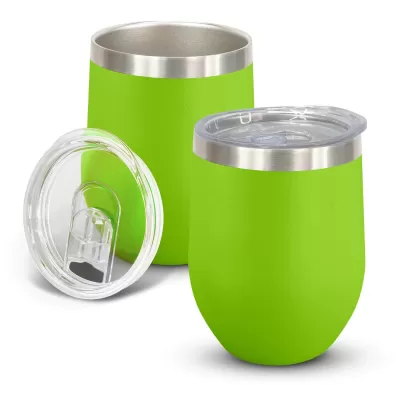 branded Cordia Vacuum Cup - Powder Coated, from our range of promotional Reusable Coffee Cups - Metal