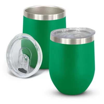 branded Cordia Vacuum Cup - Powder Coated, from our range of promotional Reusable Coffee Cups - Metal