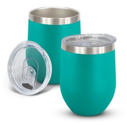 branded Cordia Vacuum Cup - Powder Coated, from our range of promotional Reusable Coffee Cups - Metal