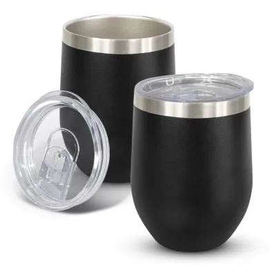 branded Cordia Vacuum Cup - Powder Coated, from our range of promotional Reusable Coffee Cups - Metal