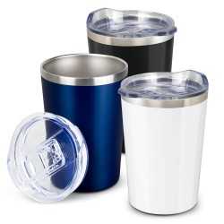 branded Evora Vacuum Cup, from our range of promotional Reusable Coffee Cups - Metal