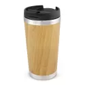 branded Bamboo Double Wall Cup, from our range of promotional Reusable Coffee Cups - Metal