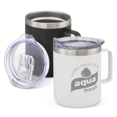 branded Zeus Vacuum Cup, from our range of promotional Reusable Coffee Cups - Metal