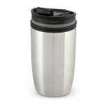 branded Vento Double Wall Cup, from our range of promotional Reusable Coffee Cups - Metal