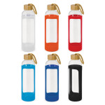 Drink Bottles - Glass  - Eden Glass Bottle - Silicone Sleeve