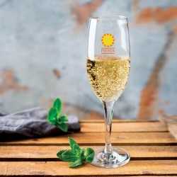 branded Champagne Flute, from our range of promotional Printed Glasses & Tumblers