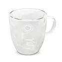 branded Riviera Double Wall Glass Cup, from our range of promotional Printed Glasses &amp; Tumblers
