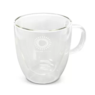 branded Riviera Double Wall Glass Cup, from our range of promotional Printed Glasses & Tumblers