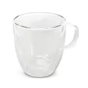 branded Riviera Double Wall Glass Cup, from our range of promotional Printed Glasses &amp; Tumblers
