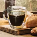 branded Riviera Double Wall Glass Cup, from our range of promotional Printed Glasses &amp; Tumblers