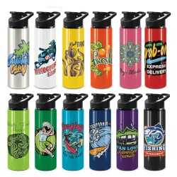 branded Oasis Bottle - Snap Cap, from our range of promotional Drink Bottles - Metal
