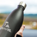 branded Mirage Vacuum Bottle - One Litre, from our range of promotional Drink Bottles - Metal