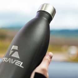 branded Mirage Vacuum Bottle - One Litre, from our range of promotional Drink Bottles - Metal