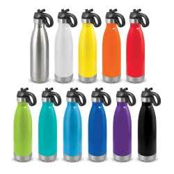 branded Mirage Steel Bottle - Flip Lid, from our range of promotional Drink Bottles - Metal