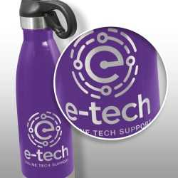 branded Mirage Steel Bottle - Flip Lid, from our range of promotional Drink Bottles - Metal