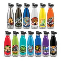 branded Mirage Vacuum Bottle - Push Button, from our range of promotional Drink Bottles - Metal