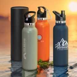 branded Nomad Vacuum Bottle - Powder Coated, from our range of promotional Drink Bottles - Metal
