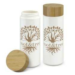 branded Reservoir Double Wall Ceramic Bottle, from our range of promotional Drink Bottles - Metal
