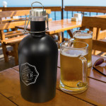 branded Beer Growler, from our range of promotional Drink Bottles - Metal