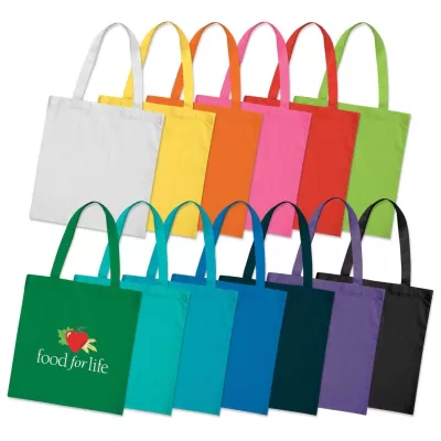 branded Sonnet Cotton Tote Bag - Solid Colours, from our range of promotional Cotton & Calico Tote Bags