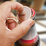 branded Orleans Bottle Opener Key Ring, from our range of promotional Bottle Openers