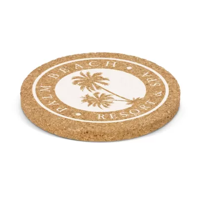 branded Oakridge Cork Coaster - Round, from our range of promotional Coasters