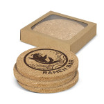branded Oakridge Cork Coaster Round Set of 4, from our range of promotional Coasters