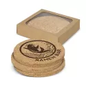 branded Oakridge Cork Coaster Round Set of 4, from our range of promotional Coasters