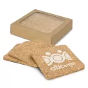 branded Oakridge Cork Coaster Square Set of 4, from our range of promotional Coasters
