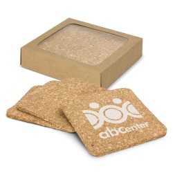 branded Oakridge Cork Coaster Square Set of 4, from our range of promotional Coasters