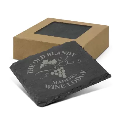 branded Slate Coaster Set of 4, from our range of promotional Coasters