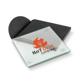 branded Venice Single Glass Coaster - Square, from our range of promotional Coasters