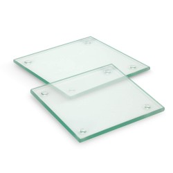 branded Venice Glass Coaster Set of 2 - Square, from our range of promotional Coasters