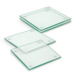 branded Venice Glass Coaster Set of 4 - Square, from our range of promotional Coasters