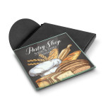 branded Venice Single Glass Coaster Square - Full Colour, from our range of promotional Coasters