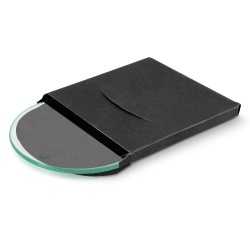 branded Venice Single Glass Coaster Round - Full Colour, from our range of promotional Coasters