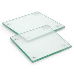 branded Venice Glass Coaster Set of 2 Square - Full Colour, from our range of promotional Coasters